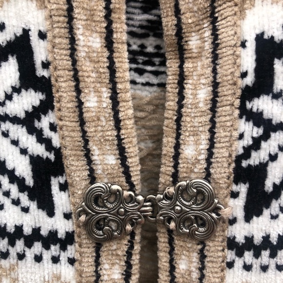 Fairisle Sweater with Ornate Metal Buttons - Picture 3 of 7